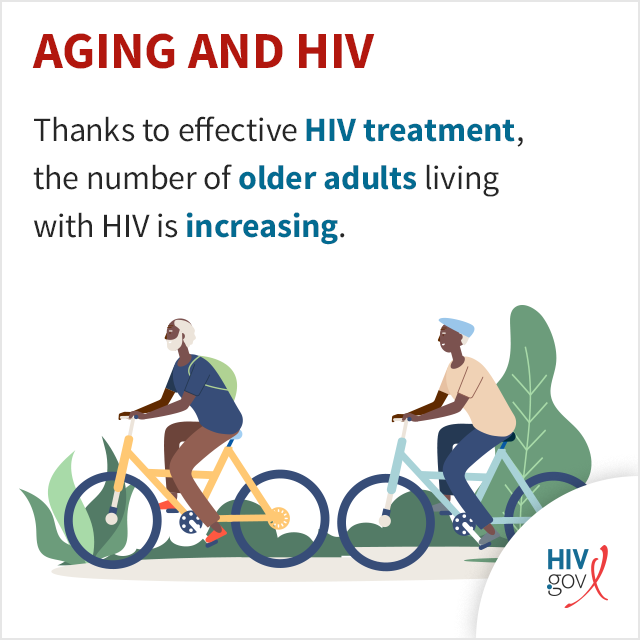 Thanks to effective HIV treatment, the number of older adults living with HIV is increasing.