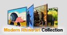 Modern Rhino Art Collection