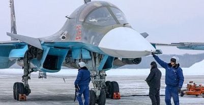 Плановые учебные полёты Су-34
