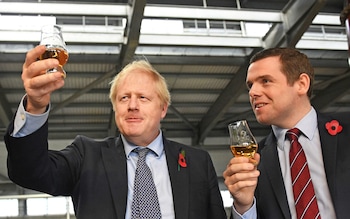 Boris Johnson and Douglas Ross