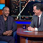 Stephen Colbert and Anthony Mackie in Anthony Mackie/Susan Glasser (2020)