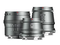 TTArtisan releases titanium-grey versions of its 17mm F1.4, 35mm F1.4 and 50mm F1.2 APS-C prime lenses