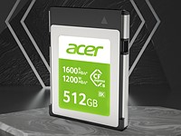 Acer Storage announces new line of 128GB, 256GB and 512GB CFexpress B memory cards