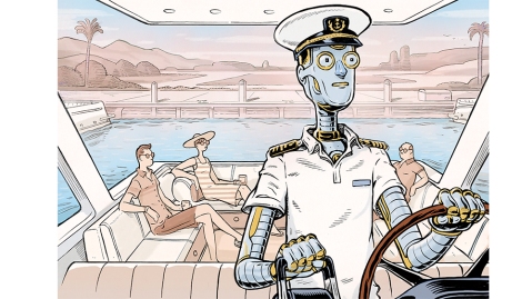 Robot Captain Illustration