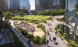 Amazon’s HQ2 plans include 2.5 acres of public green space, a dog run and a 250-seat amphitheater. 