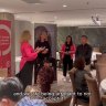 Kylea Tink and Nicolette Boele spoke at a function in Chatswood. The video was circulating on social media.