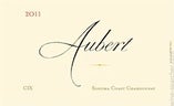 Wine Label of Aubert Wines 'CIX' Chardonnay, Sonoma Coast, USA