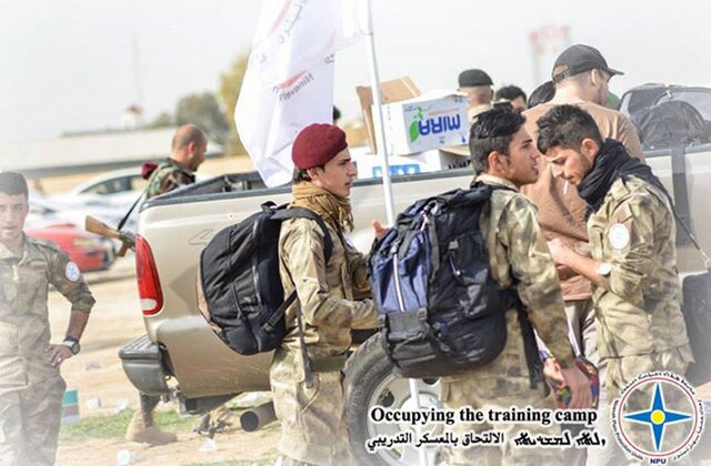 Members of the Nineveh Plain Protection Units are shown in a photo posted to Facebook by the newly formed militia.