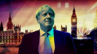 Boris Johnson with London Background