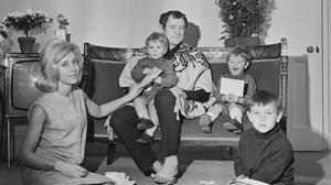 Richard Harris with his wife Elizabeth opening Christmas cards with their sons Jared, Jamie and Damian in 1964. Picture by Getty Images