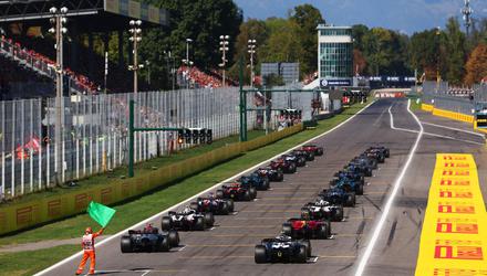 The start of the F1 Italian Grand Prix at Autodromo Nazionale Monza. Picture: Dan Istitene