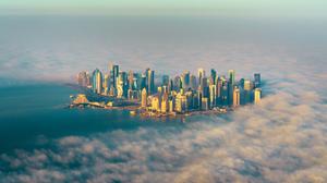 An aerial view of Doha, Qatar. Photo: Deposit
