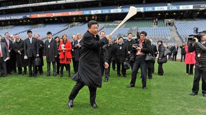 When Chinese leader Xi Jinping visited Ireland and Croke Park in 2012, China&rsquo;s economy grew at a respectable 7.8pc. Photo: Brendan Moran/Sportsfile