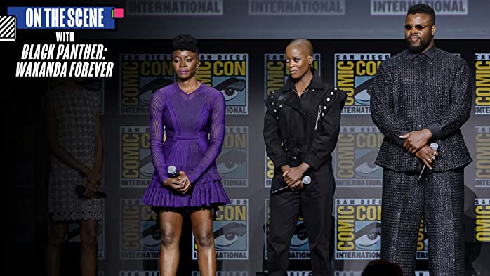 Stars Danai Gurira, Winston Duke, Dominique Thorne, and Florence Kasumba weigh in on the most impactful moments in the 'Black Panther: Wakanda Forever' trailer released at San Diego Comic-Con 2022.