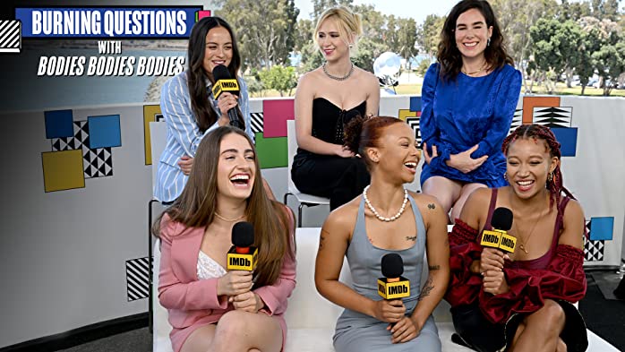 Stars Amandla Stenberg, Maria Bakalova, Myha'la Herrold, Rachel Sennott, Chase Sui Wonders, and director Halina Reijn share the most frightening moment they had on set, what it was like working with Pete Davidson and Lee Pace, and an early '00s song that brought them all together.