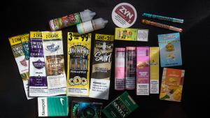 Images of flavored tobacco products being sold in Mutlnomah County.