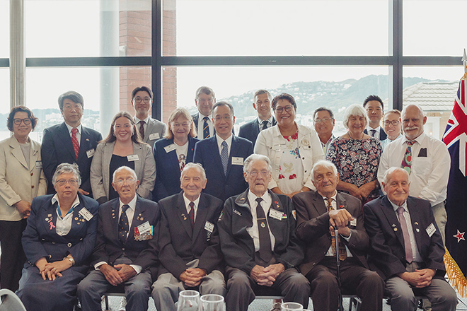 Ambassador Kim held an End of Year Reception inviting Korean War Veterans
