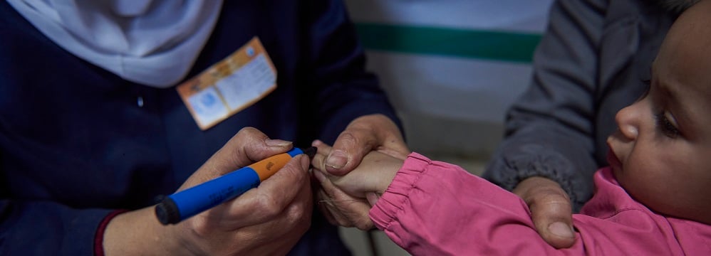 polio finger marking
