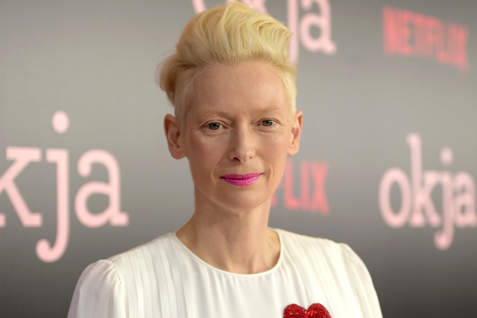 Actress/Co-Produer Tilda Swinton attends "Okja" New York Premiere at AMC Loews Lincoln Square 13 on June 8, 2017 in New York City