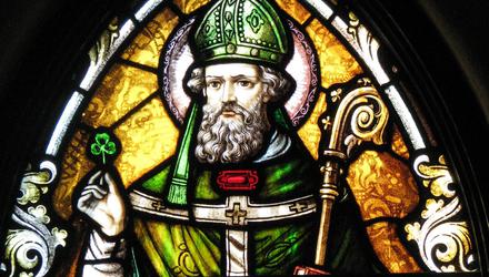 The Catholic community held on to the image of St Patrick as an elderly bishop well into the 20th century, while Anglican churches portrayed him as a young Roman