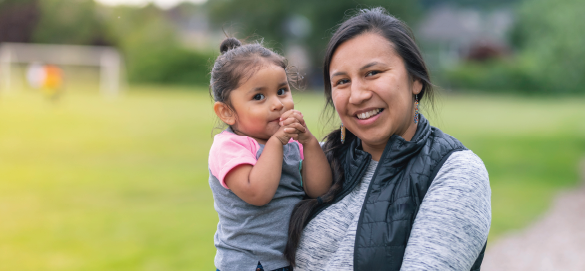 indigenous project launch - indigenous parent and child