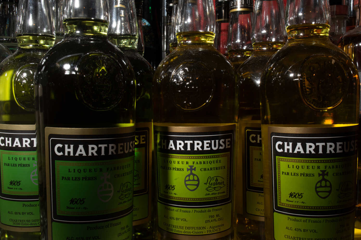 According to lore, the formula for Chartreuse is based on a recipe that was entrusted to the Carthusian order of monks in 1605.