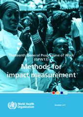 Thirteenth general programme of work (‎GPW13)‎: methods for impact measurement, version 2.1