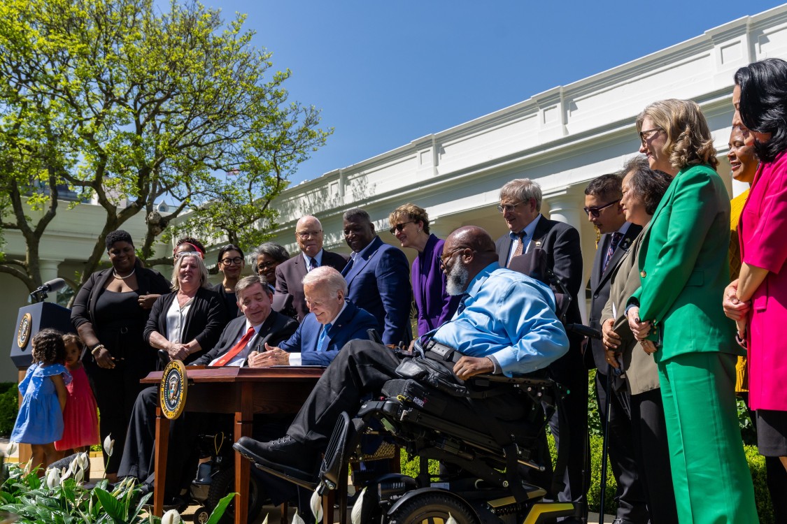 President Biden signing Executive Order on Increasing Access to High-Quality Care and Supporting Caregivers