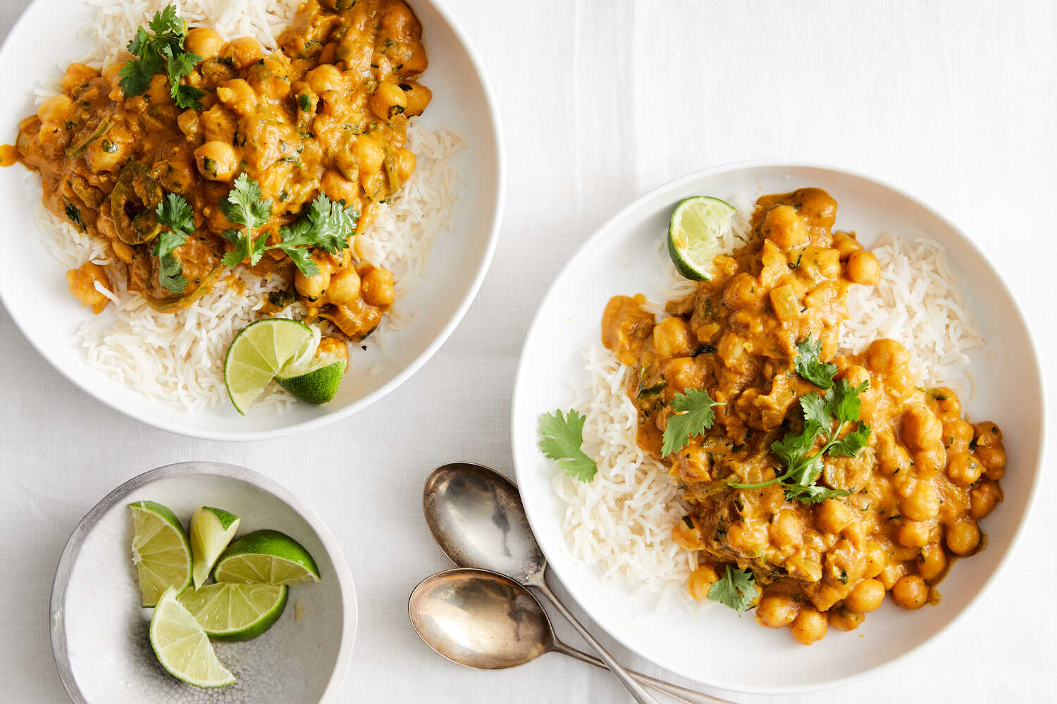 This lush coconut curry chickpea dish skips meat and dairy but not flavor.