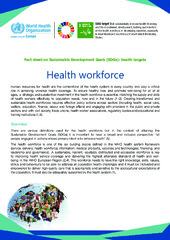 Health workforce: fact sheet on Sustainable Development Goals (‎SDGs)‎: health targets