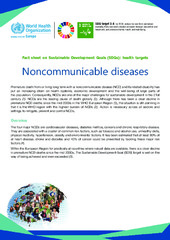 Noncommunicable diseases: fact sheet on Sustainable Development Goals (‎SDGs)‎: health targets