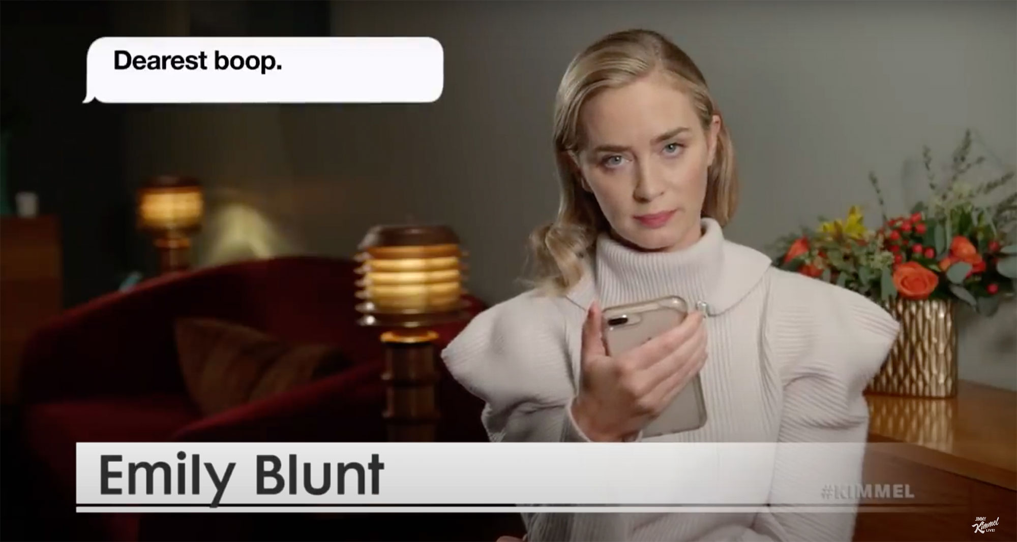Celebrities Read Texts from Their Moms #3- Emily Blunt