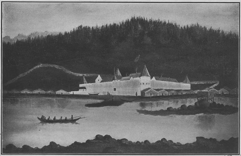 Fort Simpson, B.C. in 1857.