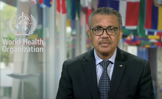 Message from WHO Director-General on the protection of health care in armed conflict.