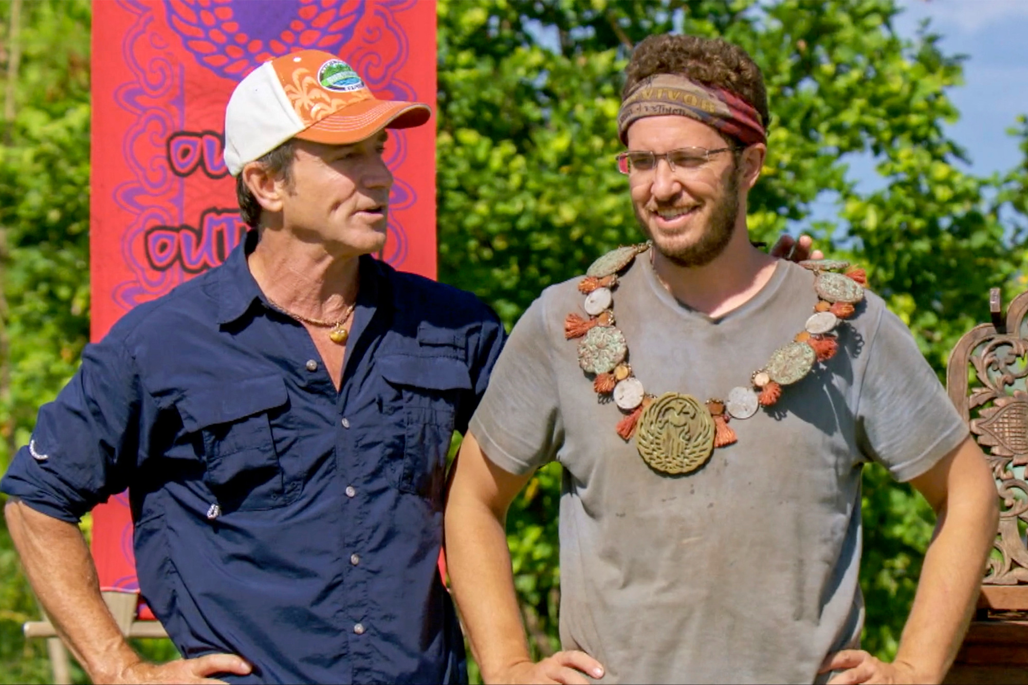 MANA ISLAND - APRIL 22: "Fasten Your Seatbelts" -- Jeff Probst and Rick Devens on the eleventh episode of SURVIVOR: Edge of Extinction, airing Wednesday, April 24th (8:00-9:00 PM, ET/PT) on the CBS Television Network
