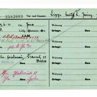 This handout photograph released by the Royal Collections of The Hague on October 5, 2023, shows a scan of Prince Bernhard of the Netherlands' original NSDAP party membership card, from his private archives. (Photo by Handout / Royal Collections, The Hague / AFP)
