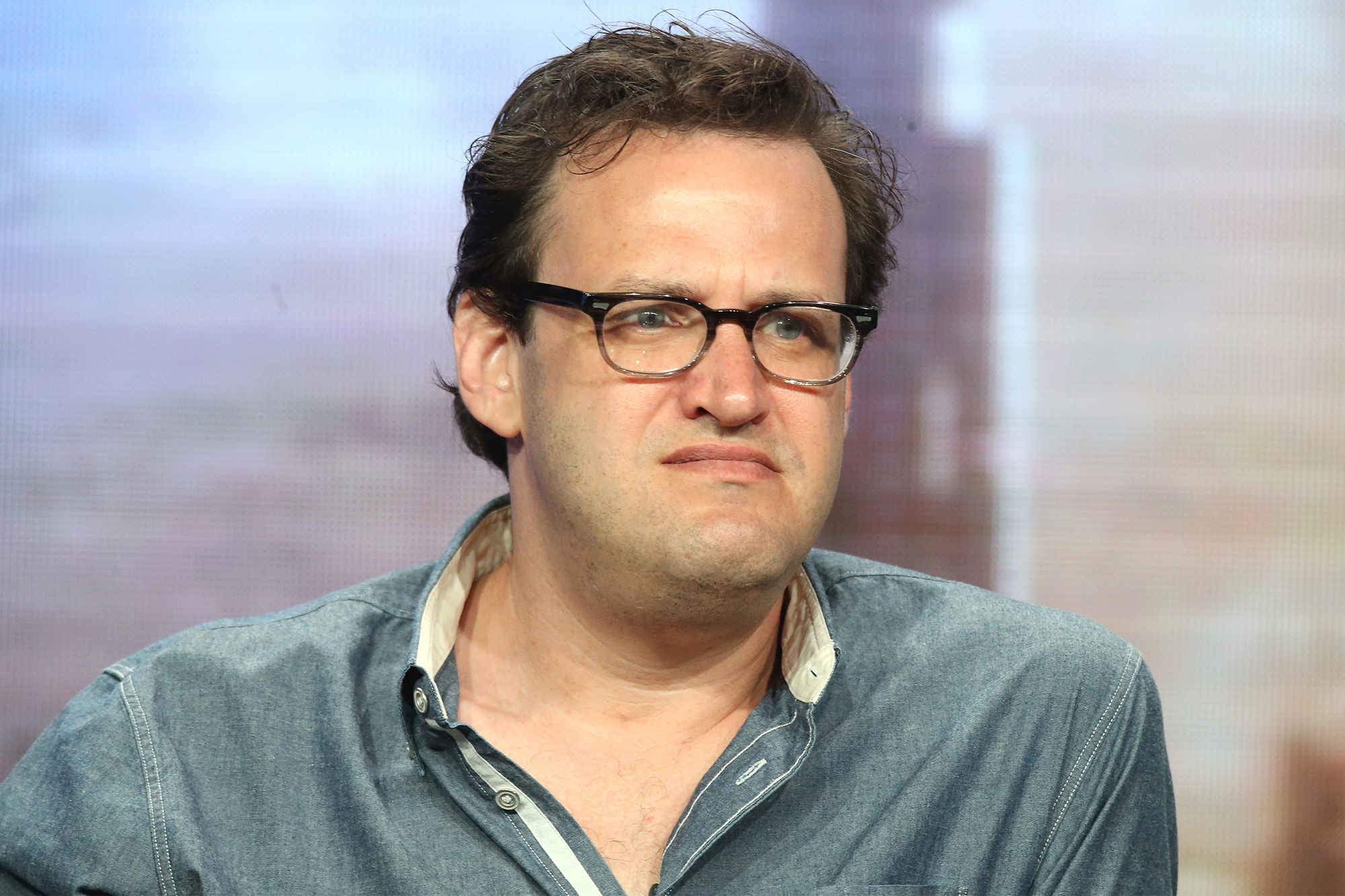 Executive producer Andrew Kreisberg speaks onstage at the 'What's Next for "Supergirl," "The Flash," "Arrow" and "DC's Legends of Tomorrow": The Executive Producers' panel discussion during The CW portion of the 2016 Television Critics Association Summer Tour at The Beverly Hilton Hotel on August 11, 2016 in Beverly Hills, California.