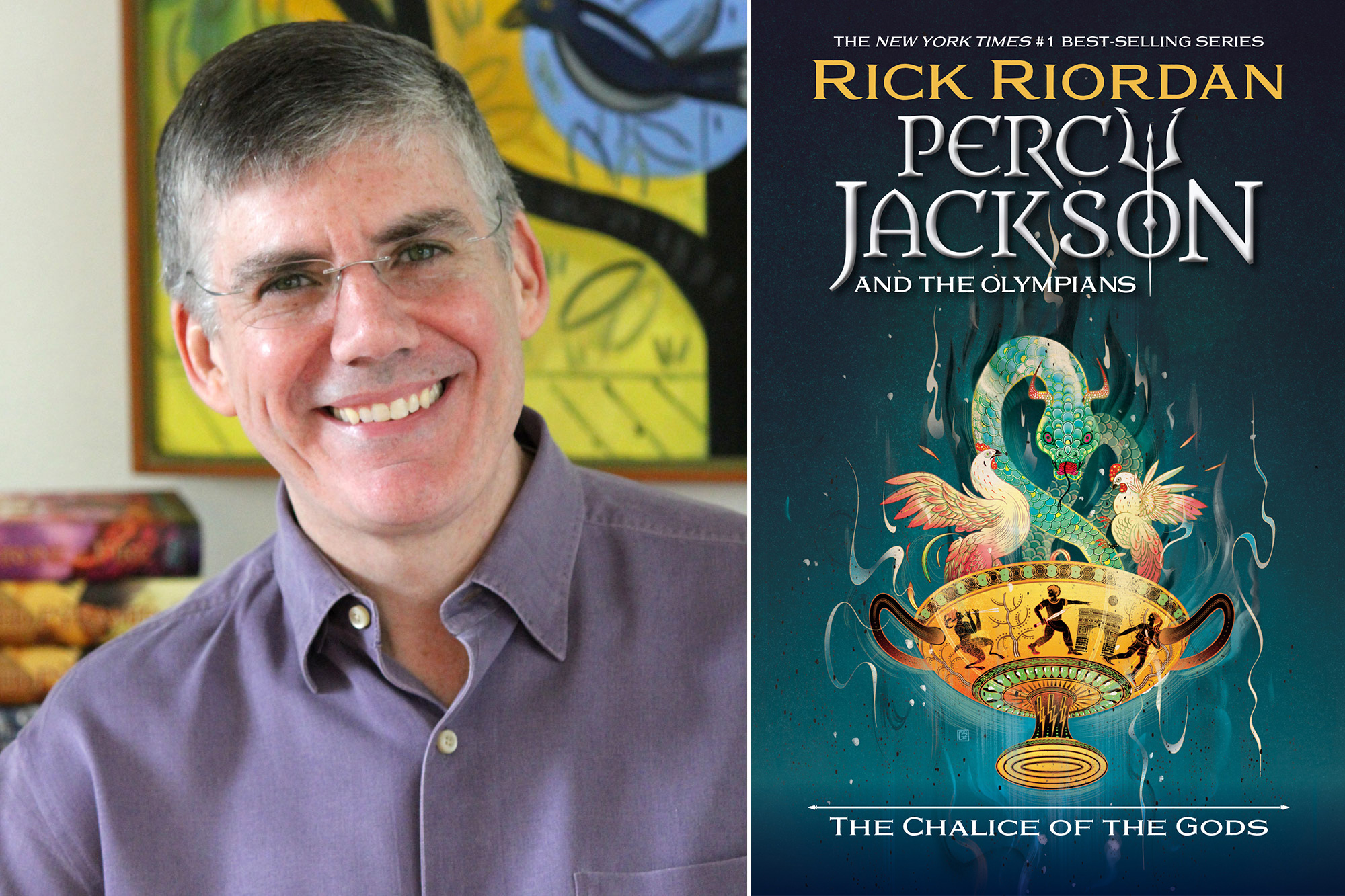 THE TONIGHT SHOW STARRING JIMMY FALLON, Percy Jackson and the Olympians The Chalice of the Gods by Rick Riordan