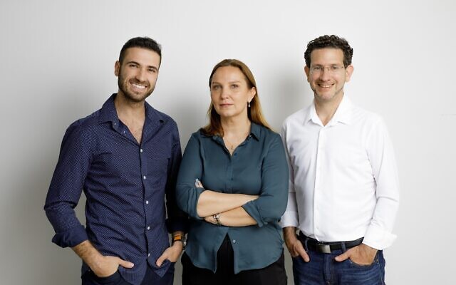The Clarity team includes CEO Michael Matias (left); Dr. Natalie Fridman, chief technology officer, and Gil Avriel, chief strategy officer (courtesy)