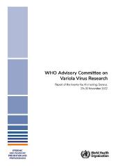 WHO Advisory Committee on Variola Virus Research: report of the twenty-fourth meeting, Geneva, 29–30 November 2022