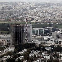 View of Kiryat Atidim, the hi-tech business park of Tel Aviv. (Yossi Zamir/Flash90)