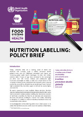 Nutrition labelling: policy brief