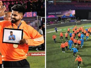 World Cup: Shreyas wins 'Fielder of the Match' award after IND vs NZ match