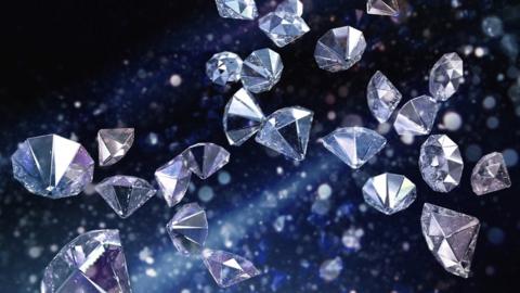 Digital illustration of diamonds