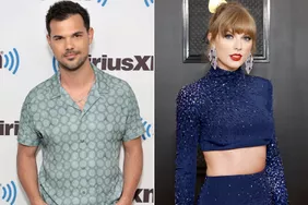 NEW YORK, NEW YORK - MAY 17: Taylor Lautner visits SiriusXM at SiriusXM Studios on May 17, 2023 in New York City. (Photo by Jamie McCarthy/Getty Images)l; LOS ANGELES, CALIFORNIA - FEBRUARY 05: Taylor Swift attends the 65th GRAMMY Awards on February 05, 2023 in Los Angeles, California. (Photo by Matt Winkelmeyer/Getty Images for The Recording Academy)