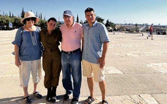 From left, Aviv Efrat’s mother, Ayala, his daughter, Chantal, his father, Haggai, and Mr. Efrat.