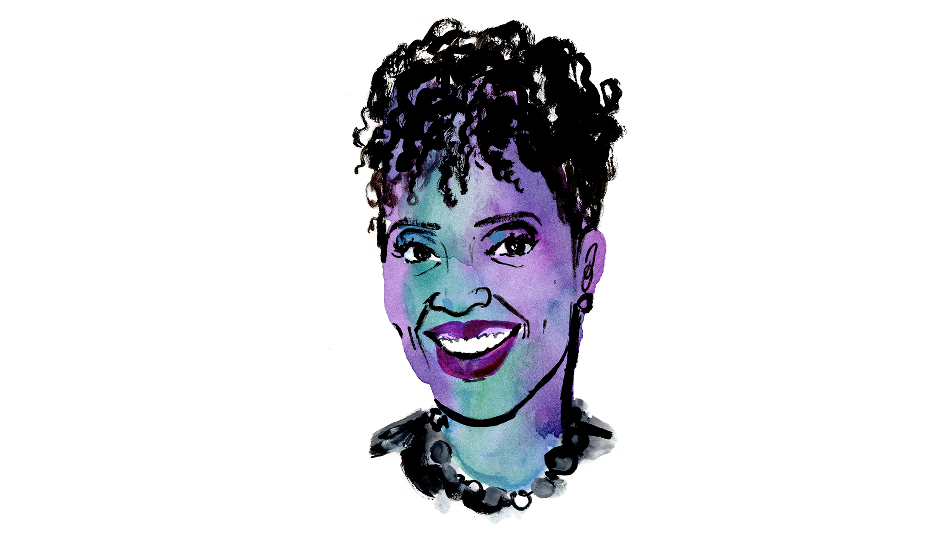 Illustrated portrait of Aisha Nyandoro