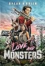 Michael Rooker, Jessica Henwick, Dylan O'Brien, and Ariana Greenblatt in Love and Monsters (2020)