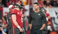 Dave Canales was offensive coordinator in Tampa, where he worked with Baker Mayfield
