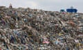 A mountain of waste at the Kpone landfill site in Tema, Ghana